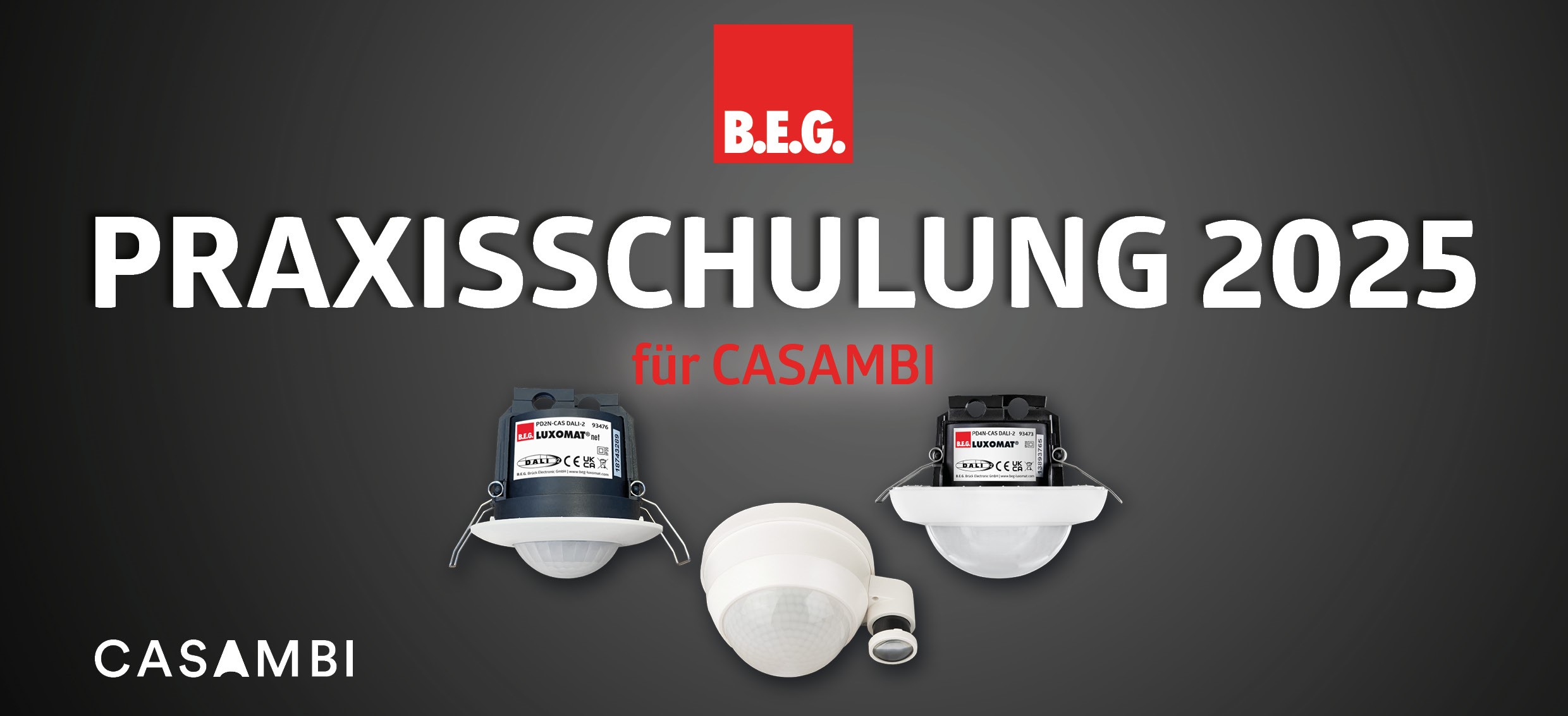 Anmeldung Casambi B.E.G. Brück Electronic GmbH